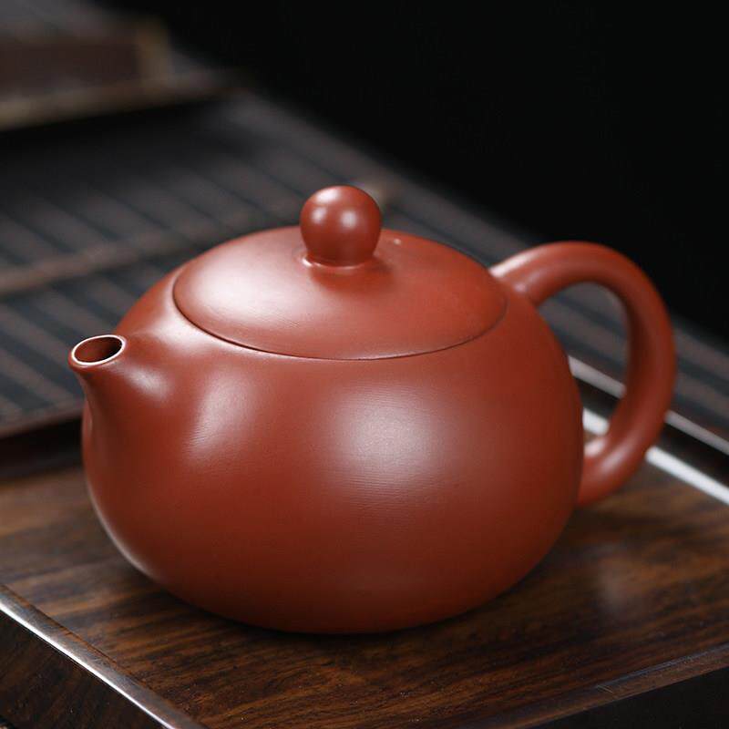 朱泥西施凤鸣壶半手工家用单茶壶功夫茶具紫砂大容量泡茶器中式