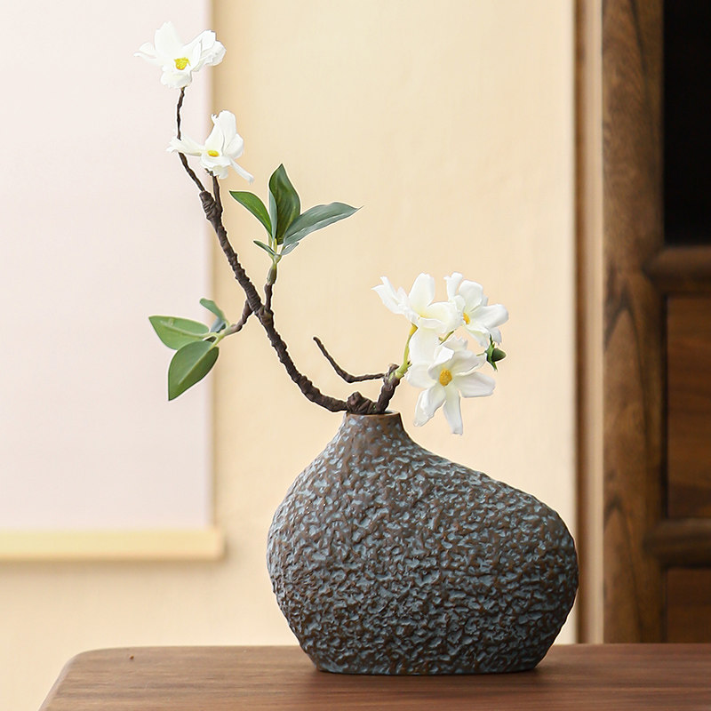 创意陶瓷小花器复古摆件中式家居茶桌玄关民宿水培鲜花干花插花瓶,家居饰品,花瓶,淘宝优惠券,粉丝福利购,淘宝优惠卷