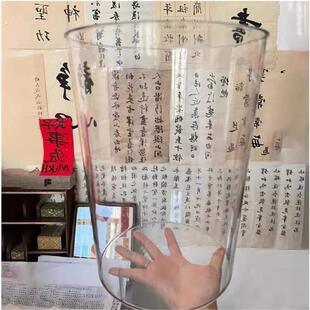 亚克力书法纸卷轴画卷收纳桶透明国画书画宣纸毛笔字画作品收纳筐