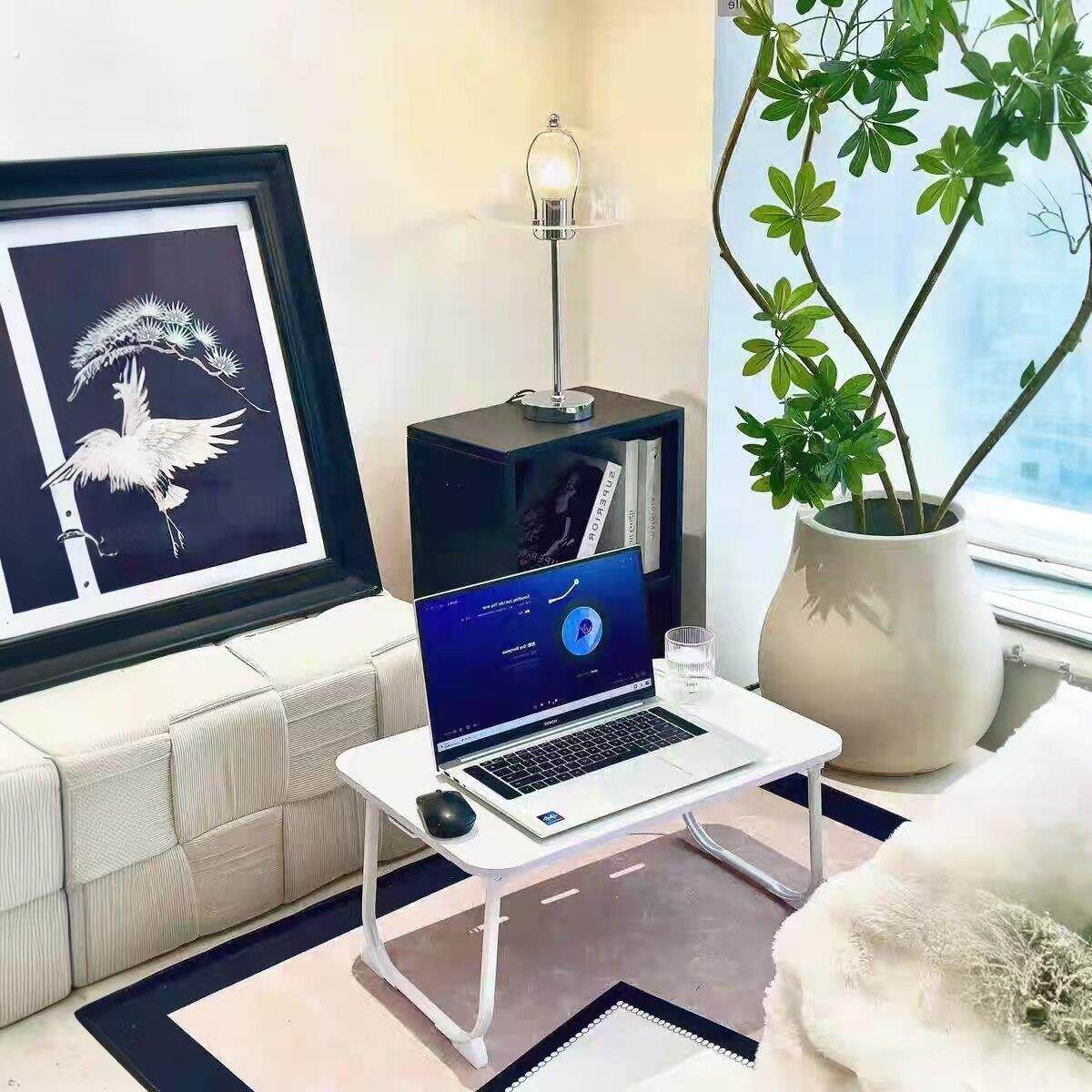 放床上小桌子可折叠电脑桌飘窗学习书桌家用卧室坐地笔记本懒人桌