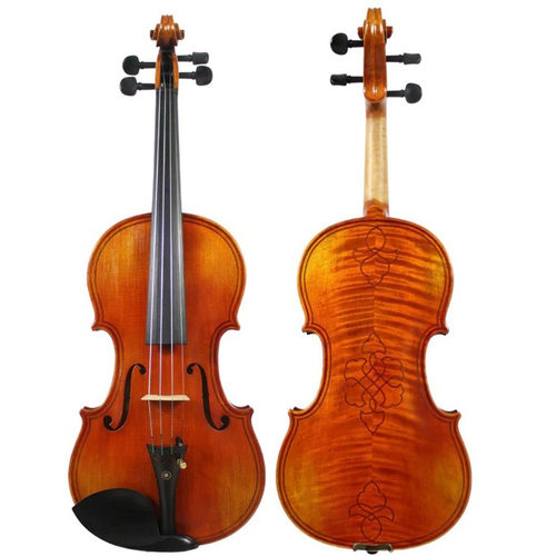 高档4/4手工小提琴 演奏Gasparo Da Salo Violin 虎纹小提琴Violi