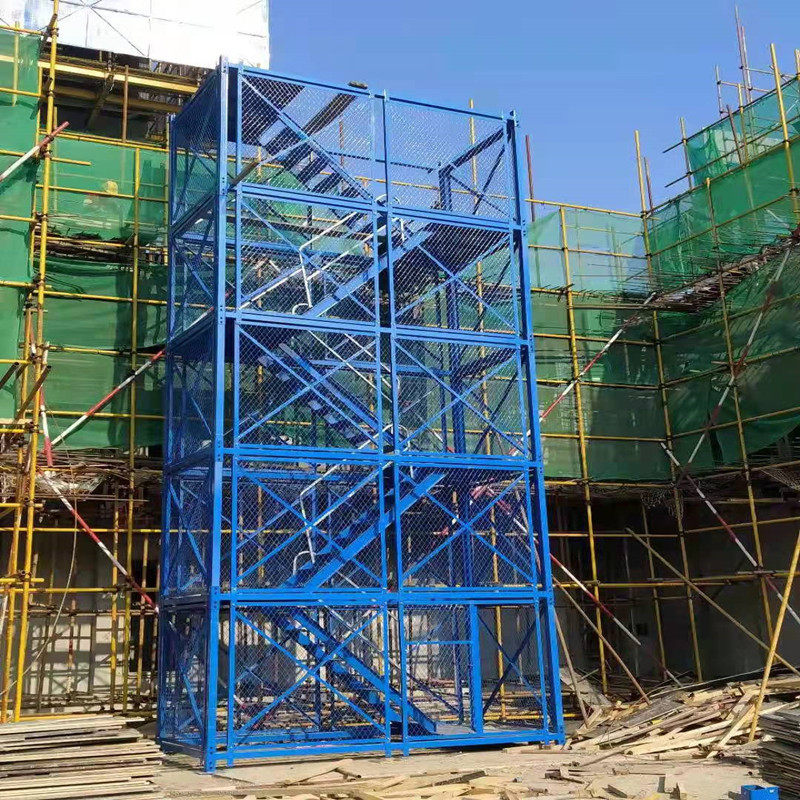 加厚安全梯笼厂家供应路桥施工高空安全爬梯梯笼箱式安全护笼