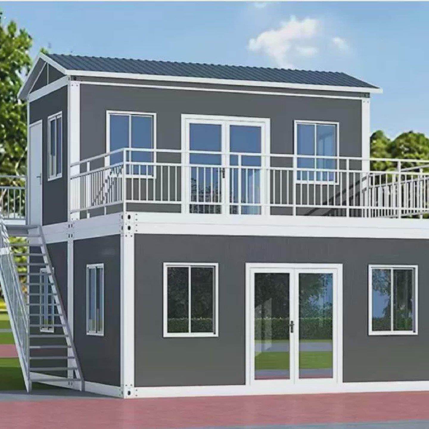 自己组装房子集装箱移动房活动板房可拆卸组装简易阳光房住人办公