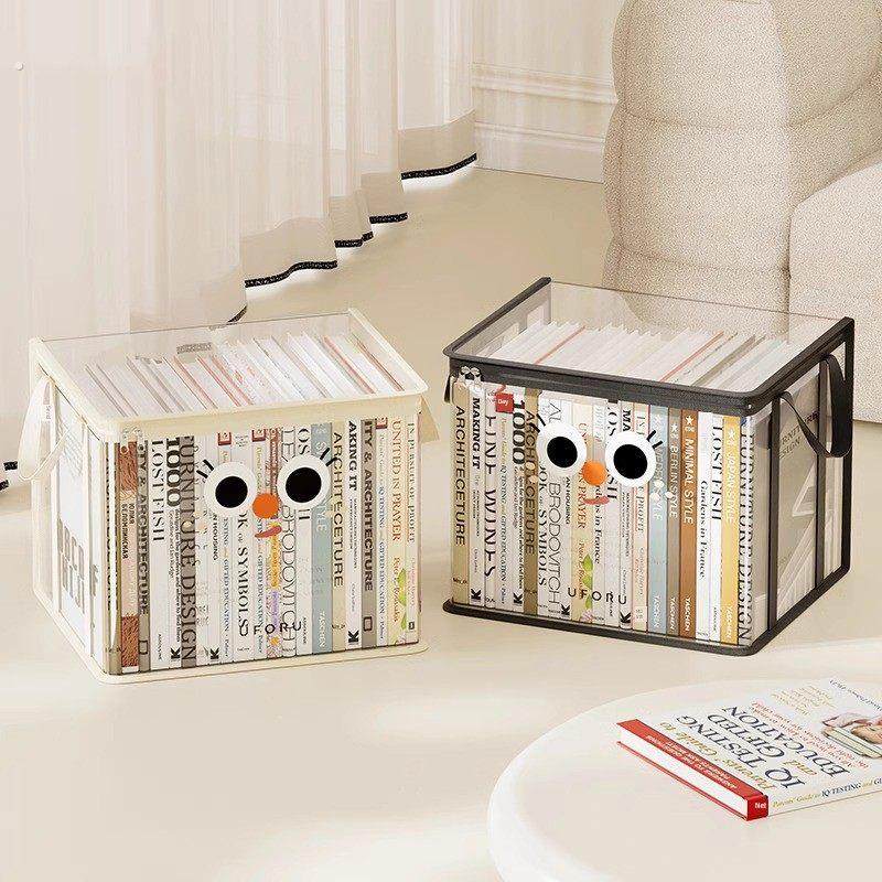 学生图书收纳盒教室家用防尘透明可折叠图书盒袋桌面旧书组织神器,包装,其它包装袋,淘宝优惠券,粉丝福利购,淘宝优惠卷