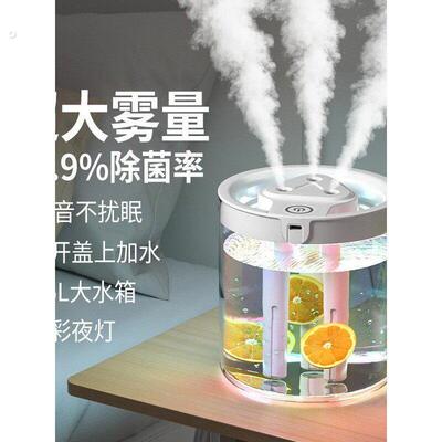 加湿器家用静音大雾量卧室空调加湿器净化器便携香薰机小型宿舍
