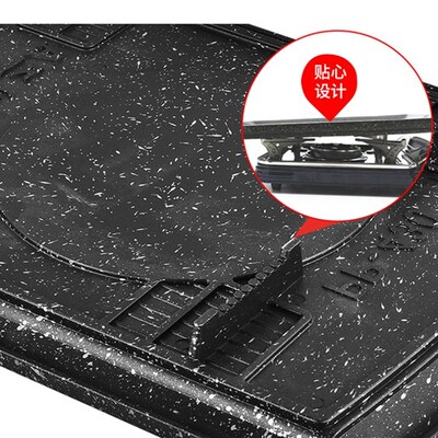 卡式炉88烧烤盘方形麦饭石烤肉盘大容量铝烤盘煎牛排铁板烧不粘锅