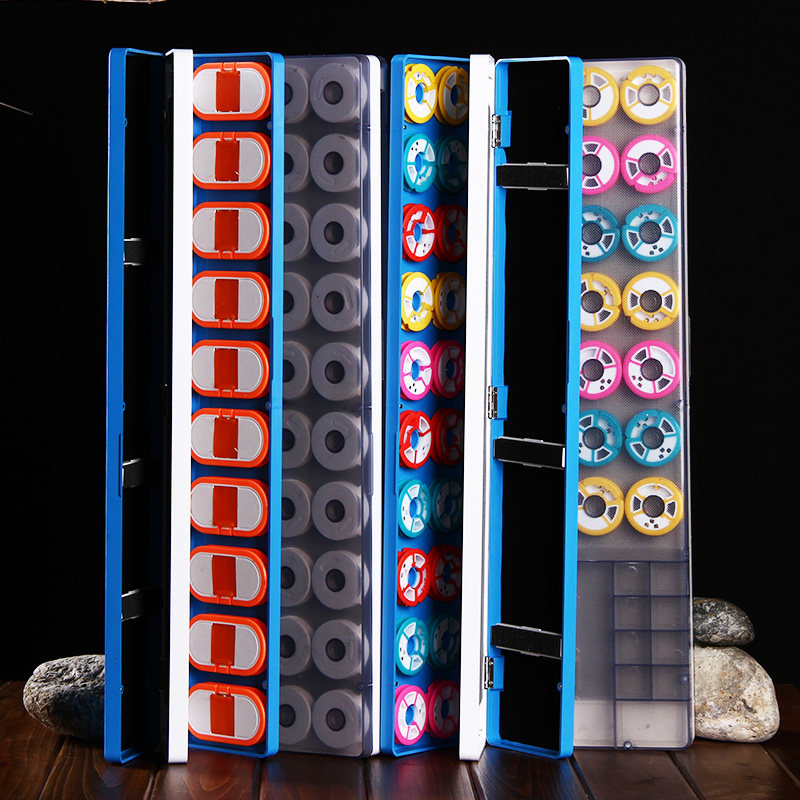 多功能鱼漂盒透明浮漂盒主线盒子线盒钓鱼盒鱼钩盒渔具盒55cm三层