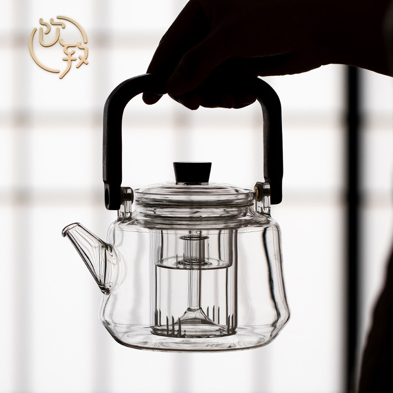 饮致蒸煮一体玻璃茶壶耐高温茶具电陶炉专用老白茶煮茶器茶炉煮茶