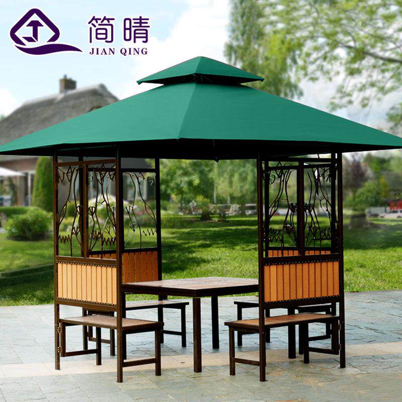 户外凉亭庭院别墅花园休闲亭工地茶水亭农庄防晒四角亭民宿遮阳棚