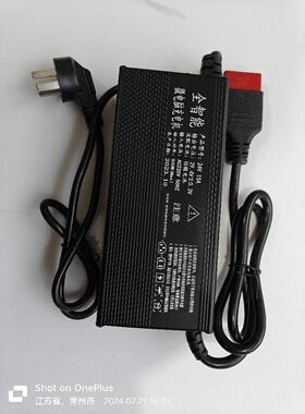 洗地机充电器扫地车堆高机电瓶12v24v15a一体安德森插头大功率充