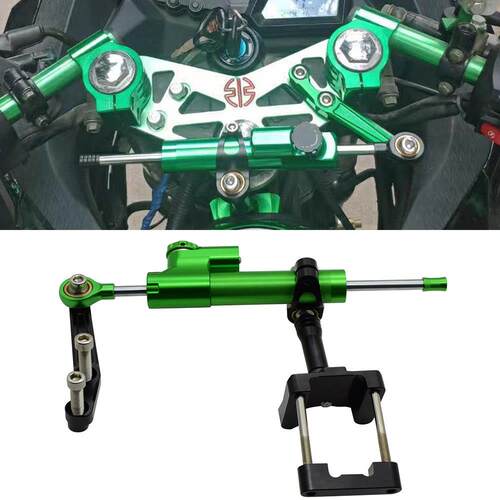 机车机车彷赛改装钛尺方向阻尼器转向稳定器适用ninja250 08-12