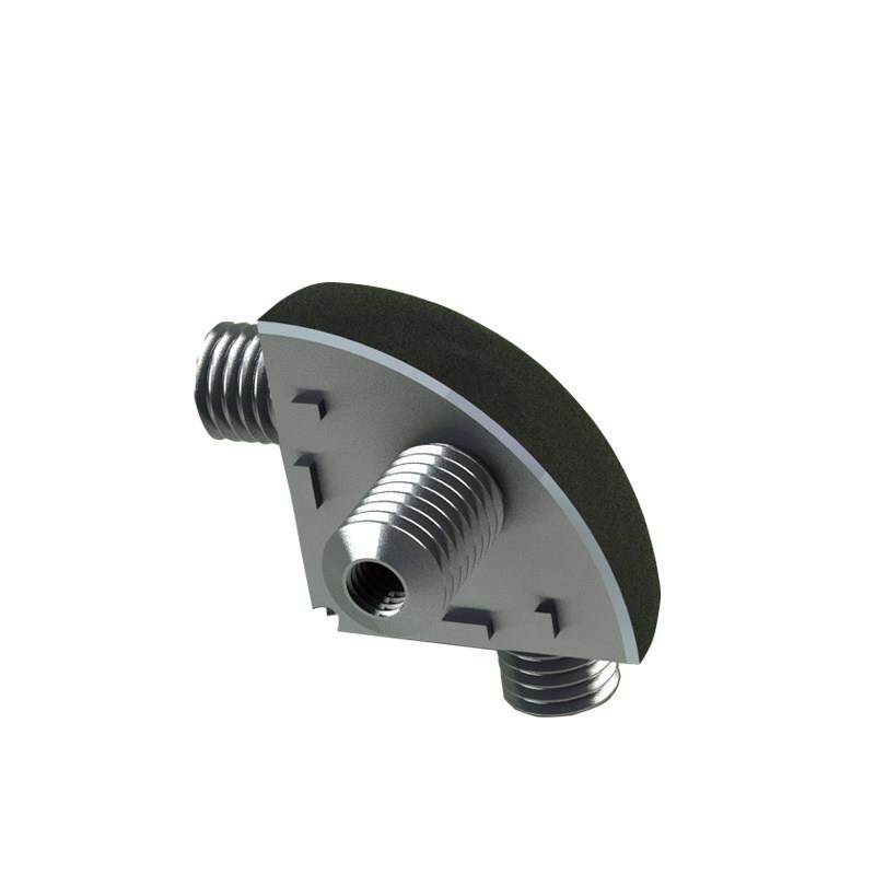 工业角码件304045三维角件 铝挤型材料配件角件 半圆角件弧形角连