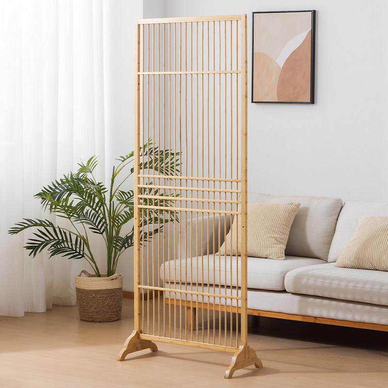 新中式屏风隔断落地客厅玄关家用竹卧室遮挡入户简约现代田园进门