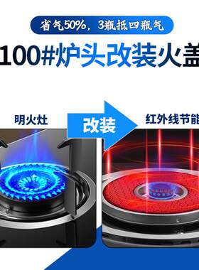 100#炉头火盖分火器改装红外线炉盘网片节能猛火盘盖煤气灶配件