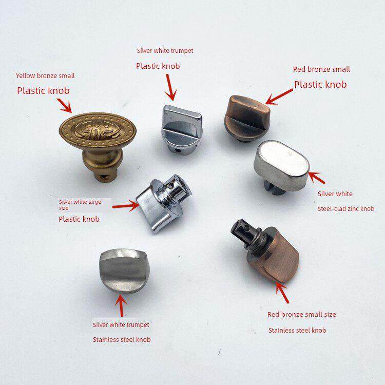 防盗门防锁把手配件不锈钢塑料入口门银白色青铜小尺寸大尺寸