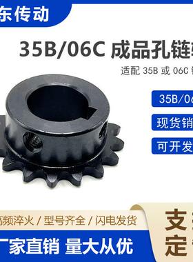 35B/06C成品孔链轮45#钢SP35B/06CVLD-35B 9齿-25齿现货