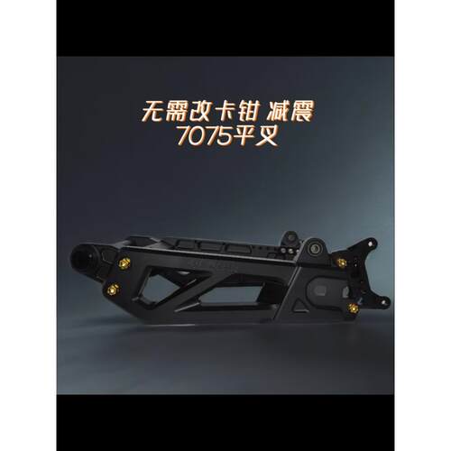PAKA7075平叉改装后平叉九号MZ电动车改装直上无需改卡钳减震