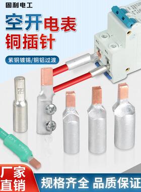 空开引脚仪表端子座Dtlc45铜铝过渡线鼻Dtd铜引脚断路器连接器