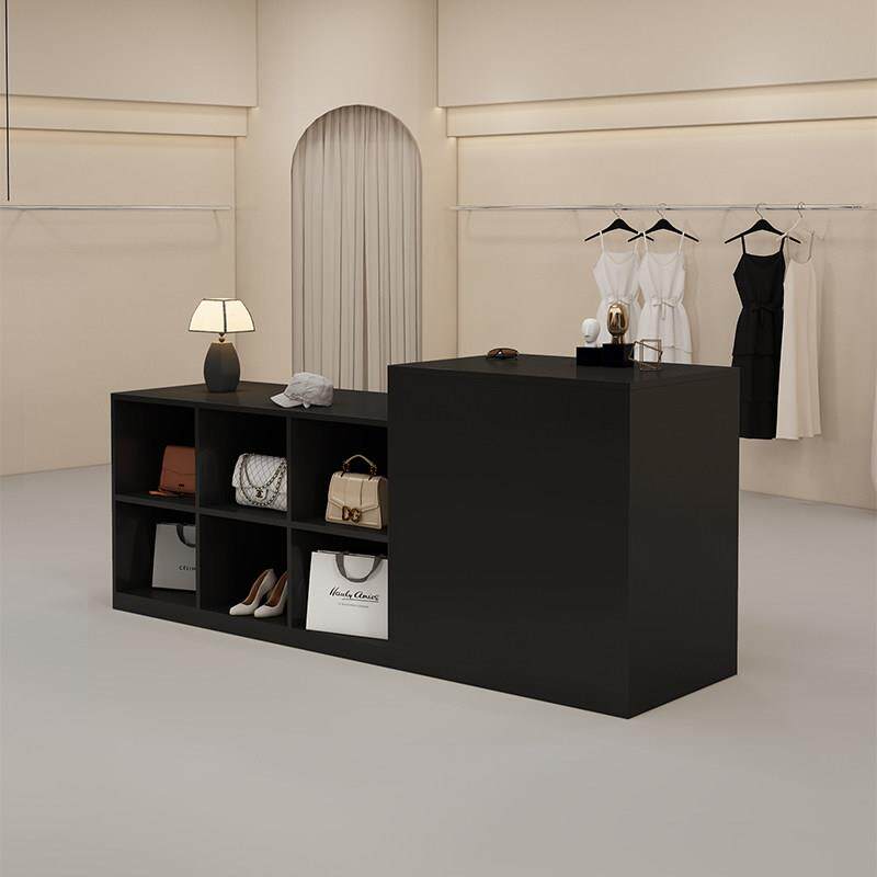 休闲现代服装店岛展示台收银女装店柜台中间展示台展示流台