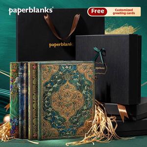 paperblanks佩兰克黑金礼盒笔记本本子文艺精致覆古生日礼物套装