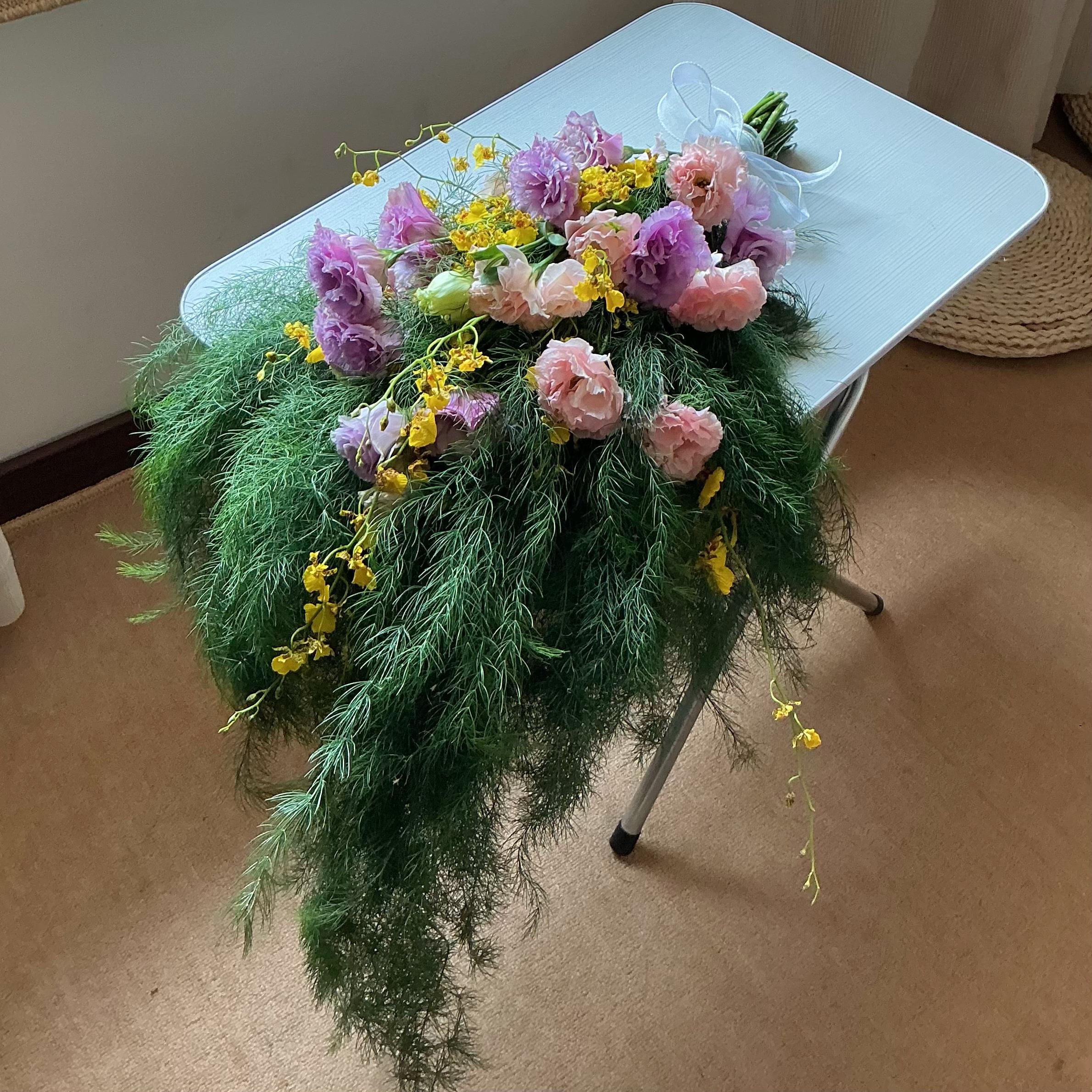 芦荀草手捧花鲜花云南直手结婚领证新娘婚礼森系小众手捧花