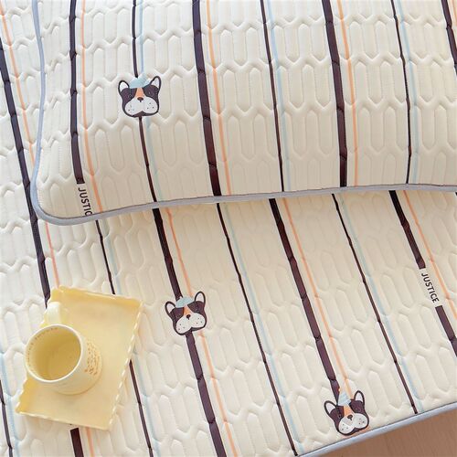 2024夏季新款儿童乳胶凉席三件套可折叠机洗水洗1.5/1.8x2.2m软席