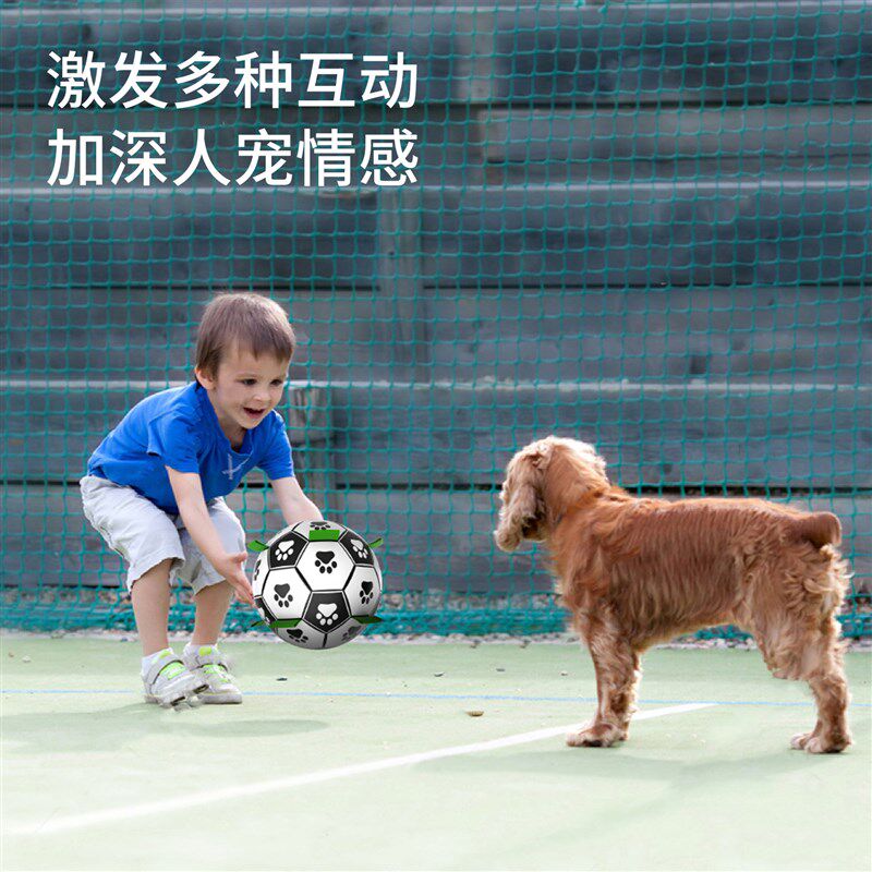 狗狗足球玩具易叼户外宠物玩具抛掷互动易衔取18cm大中小型犬玩具