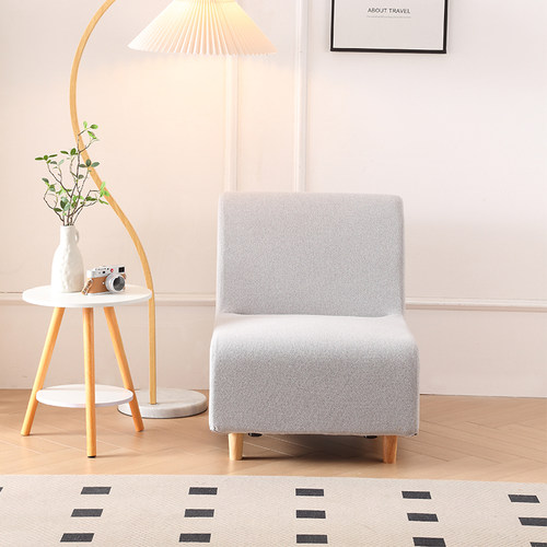 日式单人懒人小沙发卧室休闲阳台科技布免洗榻榻米客厅无扶手沙发