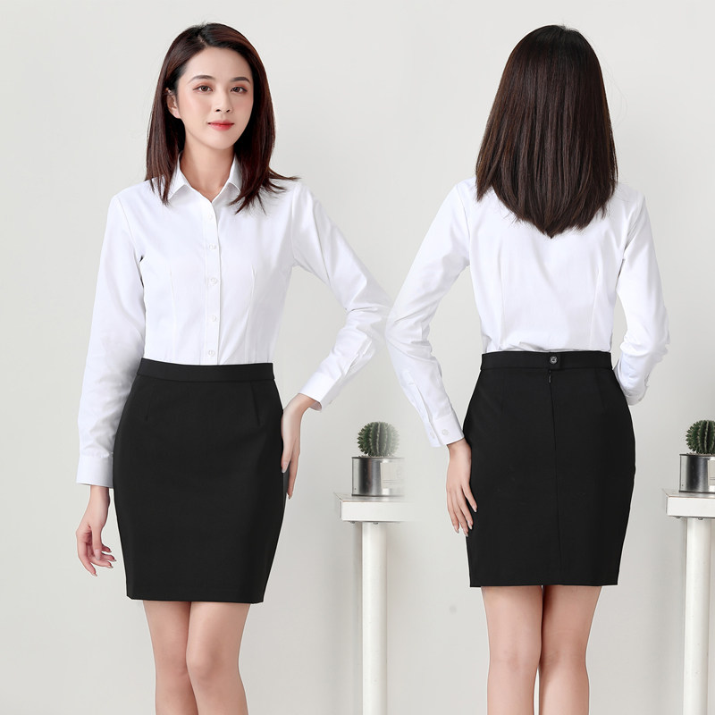职业套装女裙长短袖衬衣正装上衣衬衫西装裙大学生工作夏季裙子