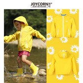 joycorn儿童雨衣男童小学生女时尚 夹克雨披 轻薄幼儿园宝宝便携式