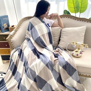 夏季法兰绒毯子夏天盖毯午睡毛巾小被子垫床单人薄款空调珊瑚毛毯