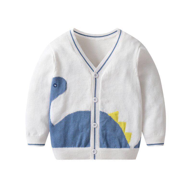 男童针织开衫2024新款儿童毛衣外套宝宝秋装洋气现已外搭纯棉春秋