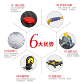 折叠平板车静音手推车小推车拉货推车货搬运车拖车推货车四轮塑料