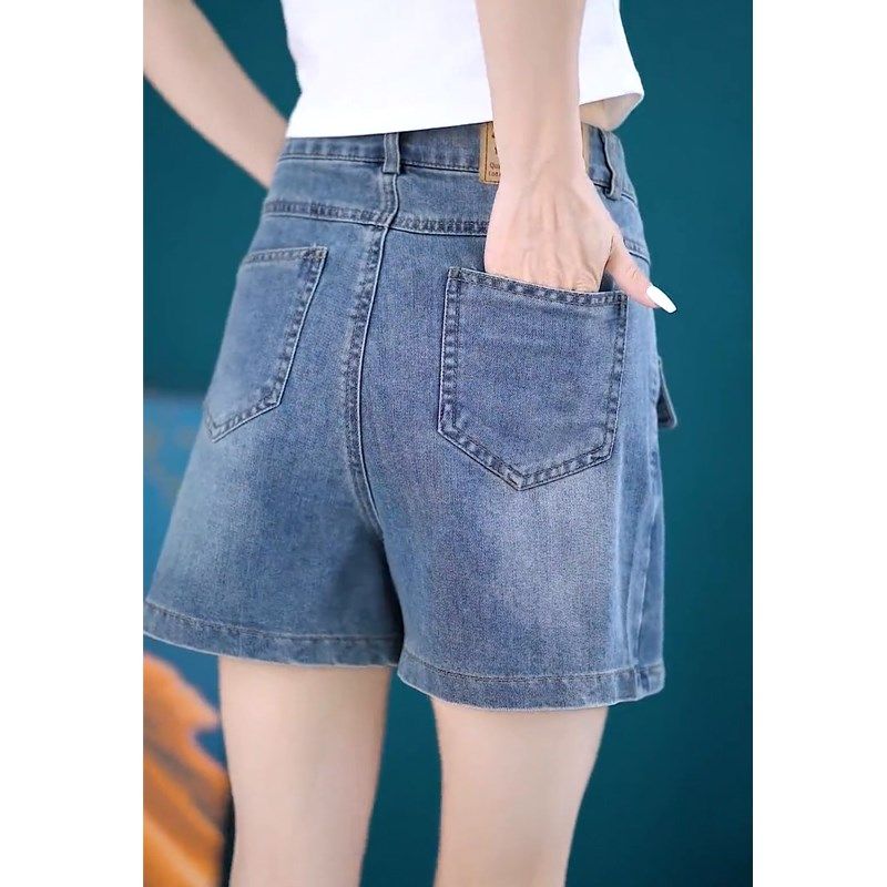 2024夏季新款牛仔裙短裤裙女薄款高腰百搭显瘦洋气半身裙a字裙裤
