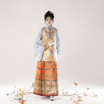 无贰集【云朝玉京】明制立领对襟袄短比甲日常百搭马面裙汉服秋款