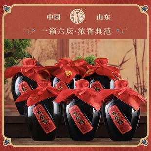 孔府宴80年代浓香型白酒口粮酒52度500ml*6瓶自饮装