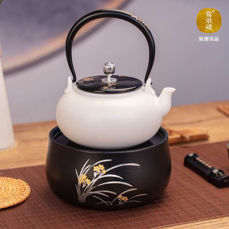 莺歌烧电陶炉家用煮茶器静音小型煮茶无风扇烧大功率圆形电热茶炉
