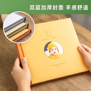 十二生肖马年生肖册宝宝儿童成长影集相册定制纪念册家庭相册覆膜