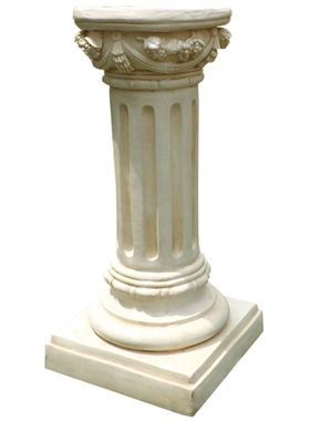 罗马柱底座庭院路引花盆花架阳台摆件复古装饰婚庆模型柱头欧式