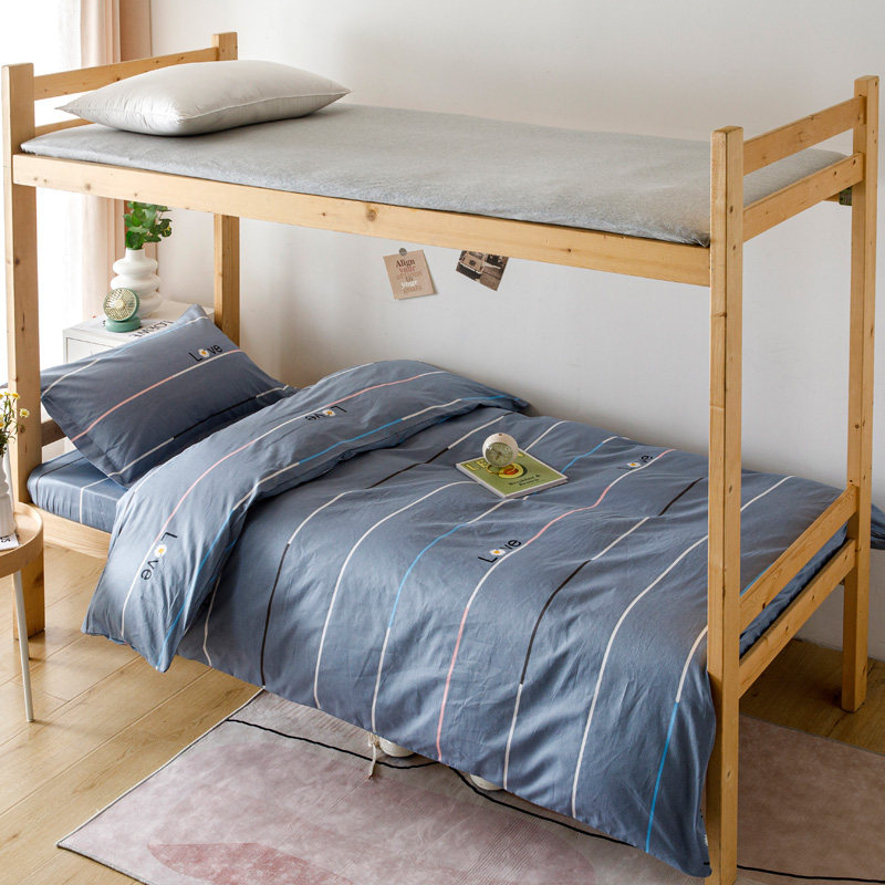 全棉床笠学生宿舍床单床罩棕垫乳胶床垫专用套子纯棉半包90X190cm