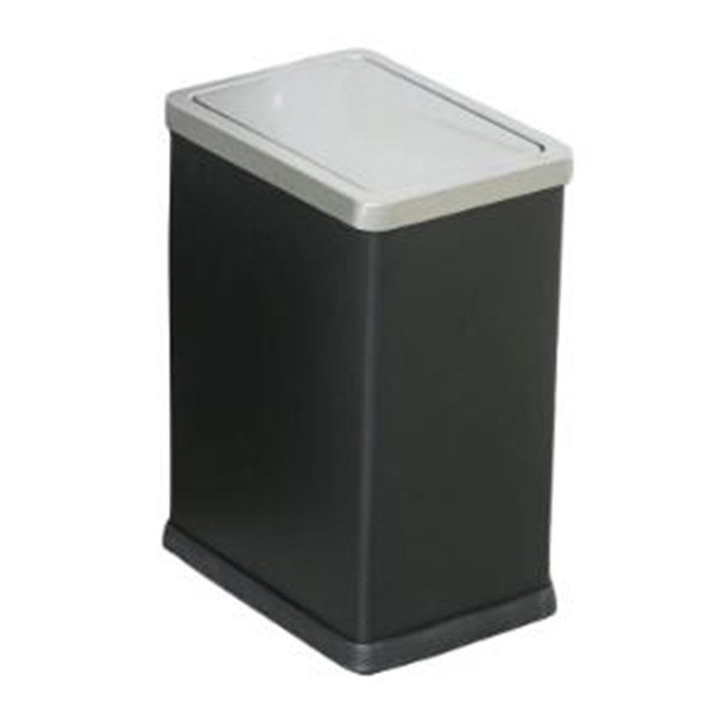 长方形不锈钢摇盖式垃圾桶厨房家用窄缝收纳桶卫生间卧室垃圾筒