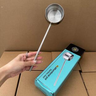 米诺家家用316不锈钢食品级勺子 泼油勺热油浇油调料小锅长柄油锅