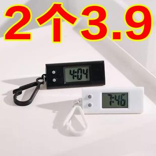 儿童可携式小巧钥匙扣表数字静音考试学习专用电子钟小挂件电子表