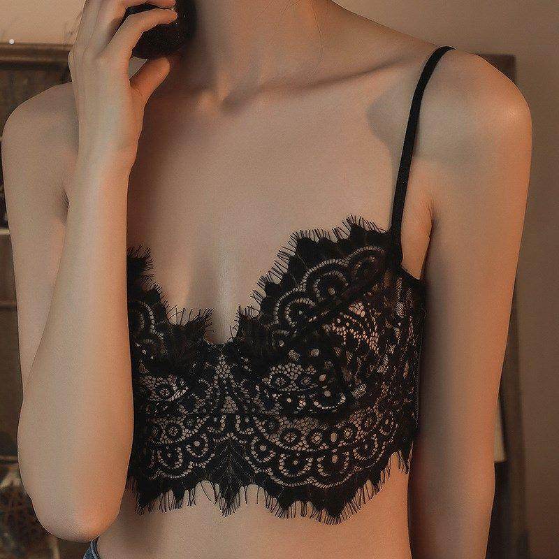 新款法式纯欲内搭胸衣内衣u有内衬薄款睫毛蕾丝文胸女大胸显小胸,女士内衣/男士内衣/家居服,文胸,淘宝优惠券,粉丝福利购,淘宝优惠卷
