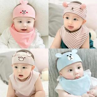囟门帽男宝宝婴儿帽子发带护卤门帽秋季女宝宝小月龄秋天冬卤门帽