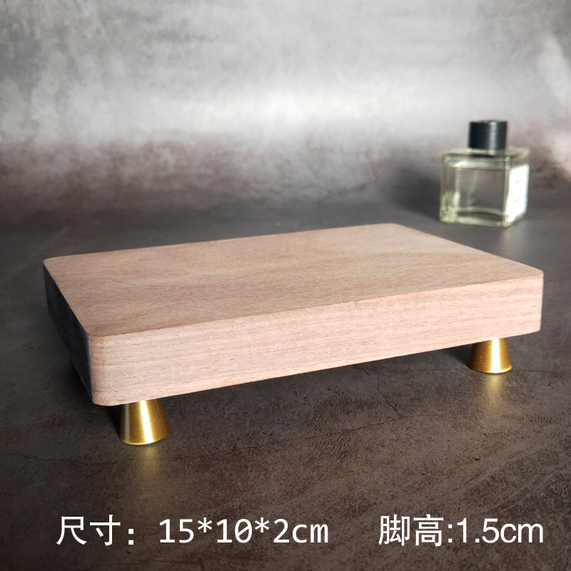 工艺品红木实木底座摆件垫高支架增高长方形佛像印章石头奇石头架