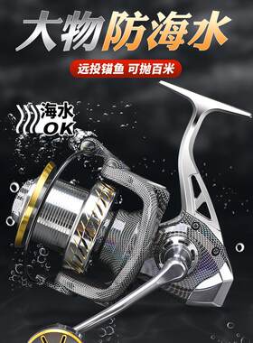 全金属纺轮，无间隙锚杆，海杆，远程渔轮，万大型物体专用防海水