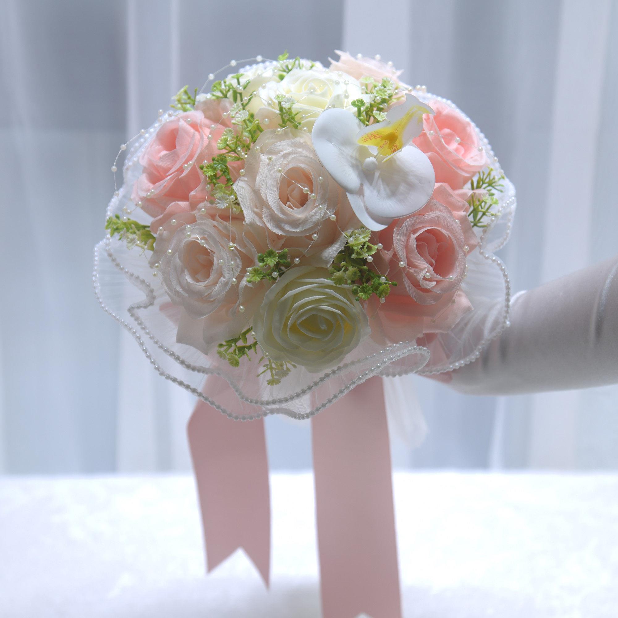领证结婚礼新娘手捧花香皂仿真手抛花球大学毕业婚纱摄影拍照道具
