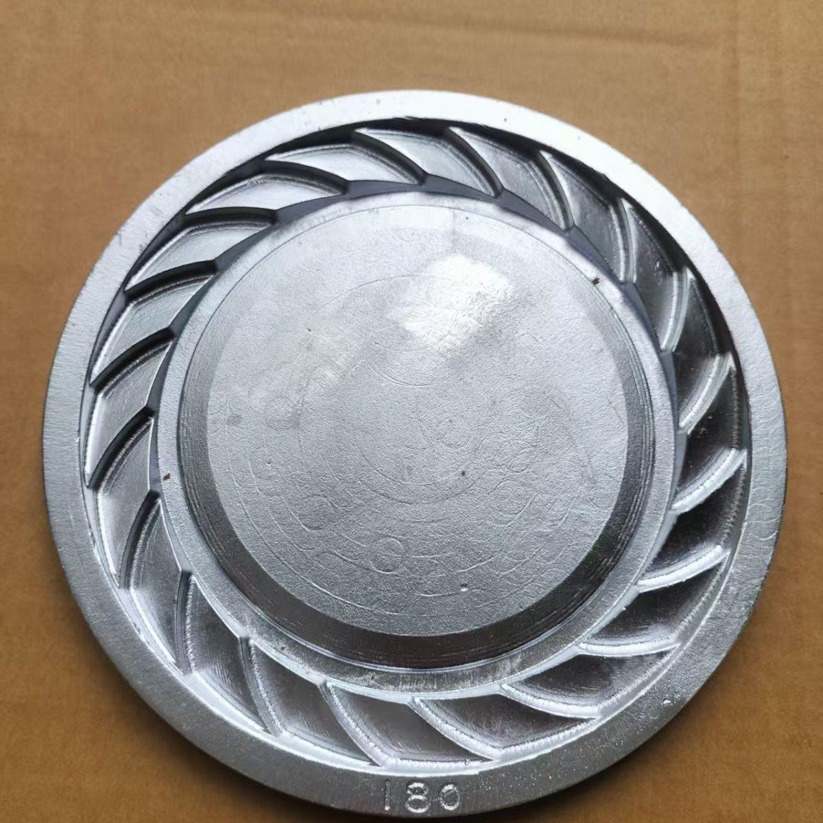 烧饼专用模具烧饼模具纯铝传统烧饼压花烧饼模具花边圆形翻板网红