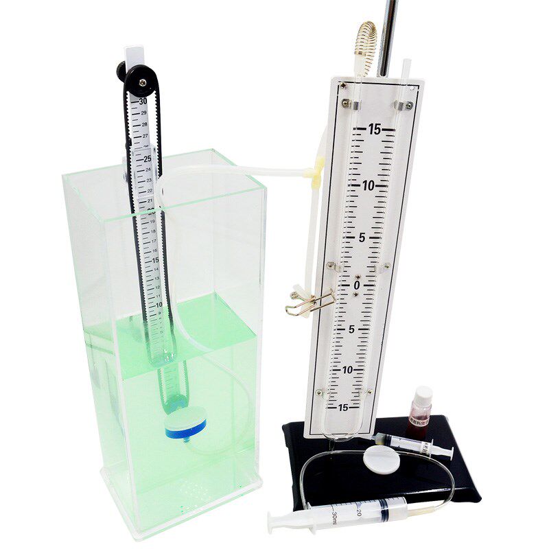 微小压强计液体内部压强实验器大号U型管盛液筒初高中物理力学器